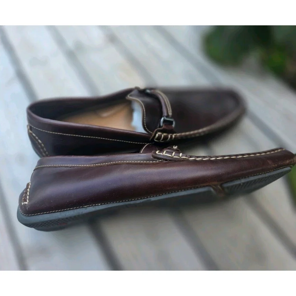 Men's Johnston & Murphy Brown Driving Shoes/Loafers Size 10M - Picture 4 of 7